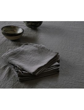 Serviette de table - Poivre gris